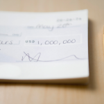 a check written for one million dollars